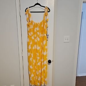 Diane Von Furstenberg Yellow and White Dress